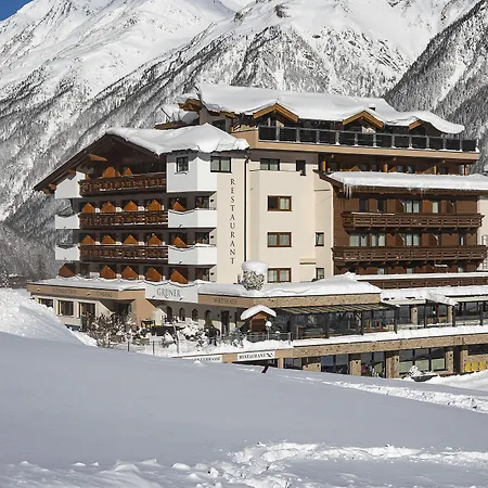 酒店 Alpengasthof Gruener, In & Out 索尔登